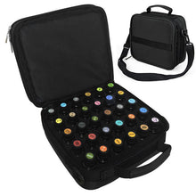 Load image into Gallery viewer, 42 Bottle Essential Oil Double Zipper Carrying Case Storage Bag with Strap
